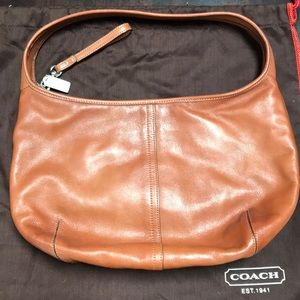 Coach Saddle Brown Leather Hobo